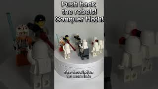 Push back Rebel Scum  TCS LEGO Battle of Hoth Diorama  #legoshorts #thecompletesaga