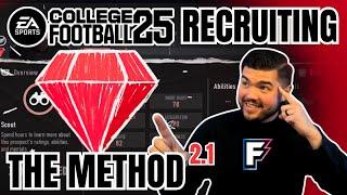 BEST RECRUITING METHOD IN COLLEGE FOOTBALL 25 v2.1 SWAY IS OVERPOWERED