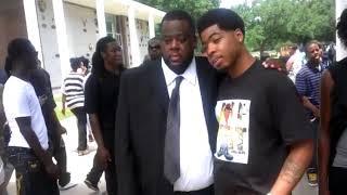 Webbie & Mel At Lil Phats Funeral