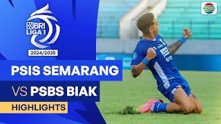 PSIS Semarang VS PSBS Biak - Highlights  BRI Liga 1 202425