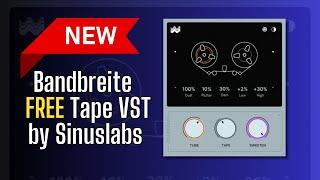 NEW FREE Plugin Bandbreite - Free Tape VST by Sinuslabs - Sound Demo
