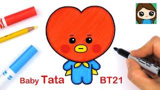 How to Draw BT21 BABY Tata  BTS V Persona