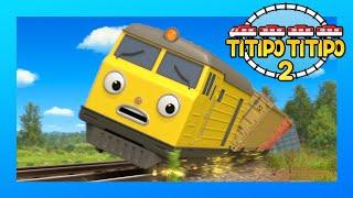 TITIPO S2 Compilation EP1-5 l Train Cartoons For Kids  Titipo the Little Train l TITIPO TITIPO 2