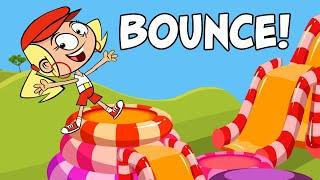 Kids songs - BOUNCE by Preschool Popstars - preschool movement song for kids to jump and exercise