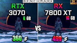 RX 7800 XT vs RTX 3070  Gaming Test in 10 Games  1440p  Benchmark