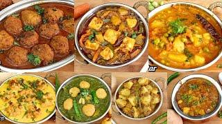 7 बिना प्याज लहसुन के आसान सब्जी  7 No Onion No Garlic Recipes  Indian Lunch & Dinner Recipes