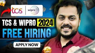 Finally TCS Wipro Mass Hiring Announced  OFF Campus Drive For 2024 Batch  Fresher Jobs