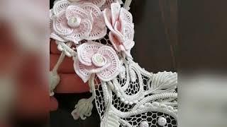 Колье-воротник Винтажная роза.Ирландское кружево. Irish lace.