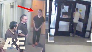 Watch as Inmate ESCAPES COURTHOUSE UNNOTICED  Court Cam  A&E #shorts