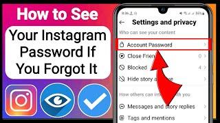 How to See Your Instagram Password If You Forgot It 2024 New Way  See My Instagram password