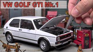 VW GOLF GTI Mk.1 Scale Model Car  Revell 124 Scale