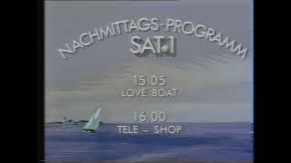 Sat.1 - Programmtafeln - vermutlich vom 22.09.1988