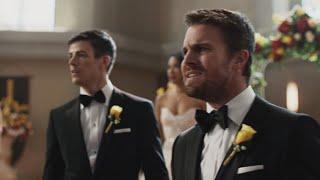 Arrowverse Heroes vs Earth-X Army Wedding Fight - Crisis on Earth-X Part 1 HD