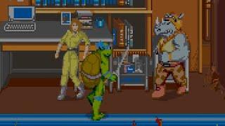 Casual Longplay Teenage Muntant Ninja Turtles Arcade X Version full game session with Leo ️