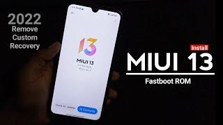 How To Install MIUI 13 Fastboot ROM - 2022  MIUI 13 Update  Dot SM