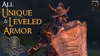 All Unique & Leveled Armor The Elder Scrolls IV Oblivion