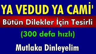 YA VEDUD YA CAMİ ZİKRİ 300 defa hızlı Dualar Hazinesi