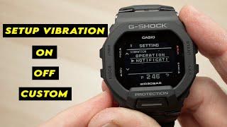 Casio G-Shock GBD-200 How to Turn ON - OFF - CUSTOM Vibrations