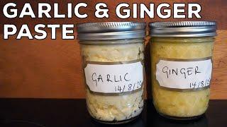 How to Make Garlic & Ginger Paste At Home  DIY  Fresh