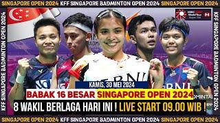 Jadwal Lengkap Day 3 Singapore Open 2024 Babak 16 Besar  8 Wakil  Berlaga #singaporeopen2024 #bwf