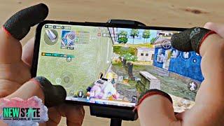 HANDCAM GAMEPLAY ON ERANGEL WITH ASUS ROG 6 - AEROACTIVE COOLER 6  PUBG NEW STATE MOBILE