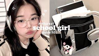 PINTEREST SCHOOL GIRL 101️ Preparing for back to school Glowing up in Korea