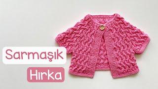 Sarmaşık Hırka  Yakadan Başlanan Dikişsiz Bebek-Çocuk Bolerosu  Baby Cardigan Knitting Pattern