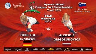 Day 6 Youth Its the 9-ball discipline at Dynamic Billard European Pool Championships Youth 2024.