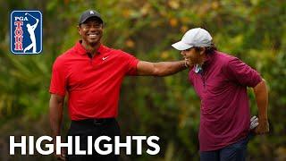 Tiger and Charlie Woods shoot 11-under 61  Round 2  PNC Championship  2023