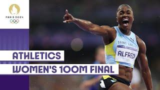 Julien Alfred takes Gold  Womens 100m Final  Paris 2024 Highlights