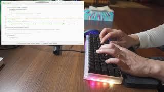 Code typing with E6.5 PC with Zealios 62g v2 and SP SA