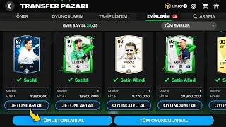 TRANSFER PAZARI OYUNCU SAT OYUNCU SATIN AL PAZAR YENİLENME SAATLERİ  FC MOBİLE