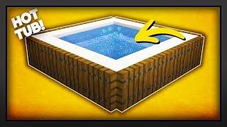 Minecraft - How To Make A NEW Working Hot Tub