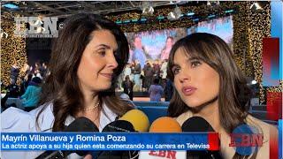 Mayrín Villanueva apoya a su hija Romina Poza en su carrera como actriz de telenovelas