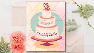 Reception Invitation Wedding Reception Invitation Video Christian Reception Invitation video