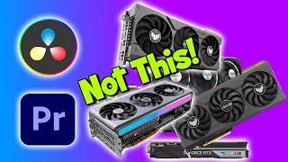 Best GPU for Video Editing in Davinci Resolve & Adobe Premiere Pro in 2024