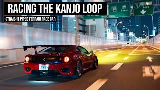 Racing The Kanjo Loop In A Straight Piped Ferrari 360 Race Car