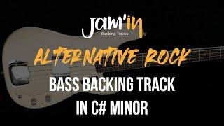 Alternative Rock Bass Backing Track in C# Minor