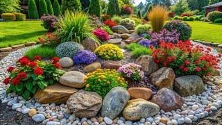Flower Bed Magic  How to Use Rocks for an Enchanting Garden Oasis