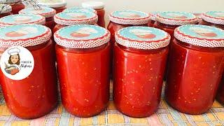 ASİTLENMEYEN EKŞİMEYEN DOMATES KONSERVESİ NASIL YAPILIR? I HOW TO MAKE CANNED TOMATO I