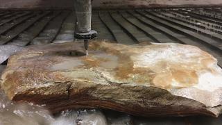 Cutting Rock With A 60000 PSI Waterjet