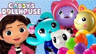 Lets Build ALL THE GABBY CATS with Balloons  GABBYS DOLLHOUSE