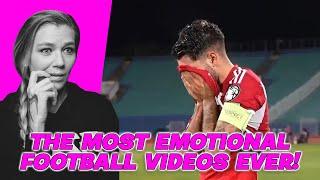 AMERICAN REACTS TO EMOTIONAL FOOTBALL  MOMENTS  AMANDA RAE