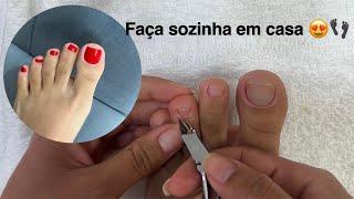 Fazendo minhas unhas dos pés