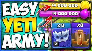 Perfect Mass Yeti Army for Rushed Players TH12 Yeti Earthquake Attack Strategy in Clash of Clans