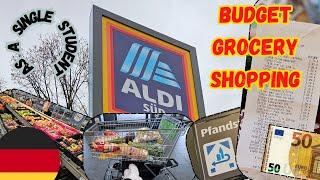  50 € Grocery Shopping at Aldisüd  Food Budget in Germany as a single Student