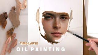 PORTRAIT PAINTING TIME-LAPSE  oil on wood