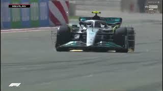 Mercedes W13 Lewis Hamilton Heavy Porpoising at F1 Bahrain Test