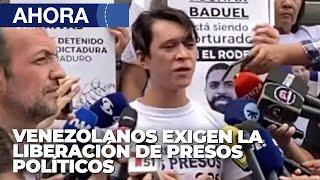 Protesta ante la embajada de Brasil en Venezuela exigiendo liberación de presos políticos - En Vivo