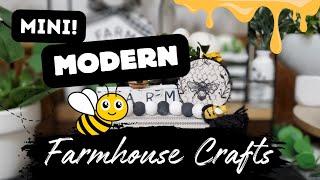 WOW 5 Mini modern BEE farmhouse crafts for your home decor.
